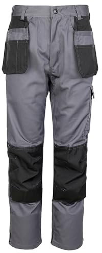 TuffStuff Mens 710 Excel Trouser Work Utility Pants, Grey, 38W Long UK