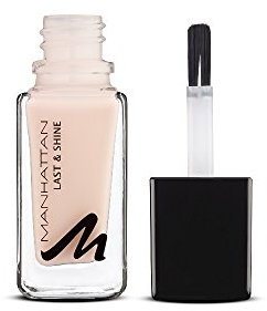 Manhattan Last & Shine Nagellack, Nudefarbener, glänzender Nail Polish für 10 Tage idealen Halt, Farbe Sweet Creams 200, 1 x 10ml