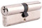Yale KM3535-NP Euro Double 1 Star Kitemarked Cylinder, 3 Keys Supplied, High Security, Boxed, Suitable for All Door Types, Nickel Finish, 35:10:35 (80 mm)