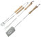 Kingfisher BBQSET3 Wooden Handled BBQ Tools - Multi-Colour (Set of 3)