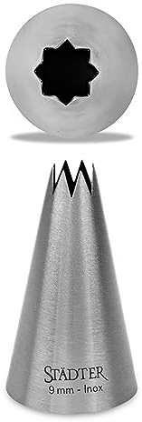 Städter 225091 Spritztülle, Edelstahl, Silber, 9 mm