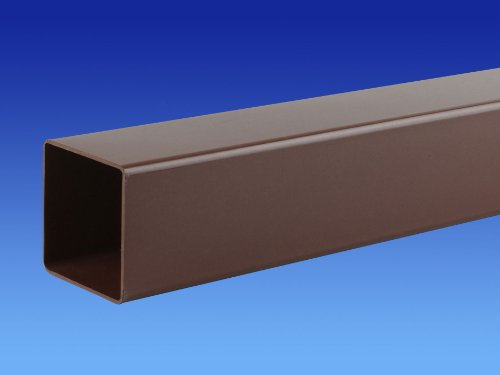 Marley Gutter 3 Metre Length 65mm (External) (61mm Internal) Square Downpipe (Black) RPE3
