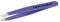 TWEEZERMAN Pinzetta mini (punte inclinate, pinzetta per sopracciglia, qualità professionale, acciaio inossidabile), Lilla in fiore
