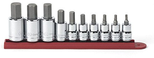 GearWrench 10 Pc. 3/8 & 1/2 Drive Hex Bit Socket Set, SAE - 80579
