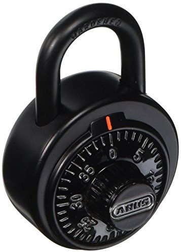ABUS 78950 78/50 KC Locker Dial Combination Padlock Override, Key Blank-508A, Black, 2 inch
