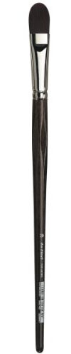 da Vinci Oil & Acrylic Series 7485 Top Acryl Paint Brush, Filbert Red/Brown Synthetic with Long Ergonomic Handle, Size 20