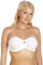 Camille Womens Multiway Strapless Bra - Non Padded & Underwired with Removable Matching & Clear Straps - Cross Back, Strapless, Halter or One Strap White 38F