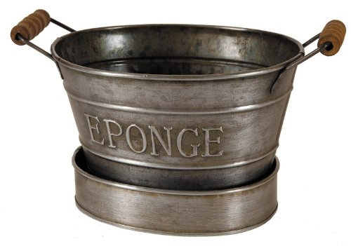 Antic Line Mini bassine Porte Savon Couleur Zinc