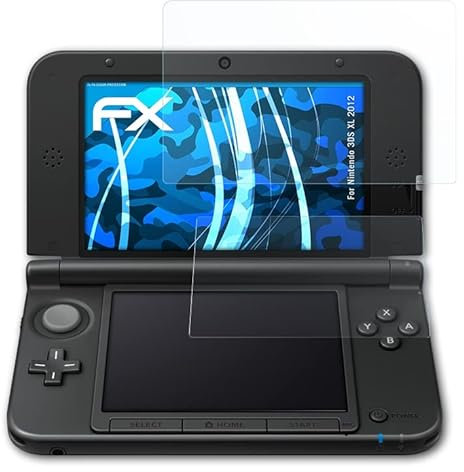 atFoliX Film Protection d'écran compatible avec Nintendo 3DS XL 2012 Protecteur d'écran, ultra-clair FX Écran protecteur (Set de 3)