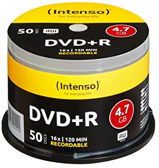 Intenso DVD-R vergini da 4,7 GB, 16x, 50 pezzi