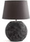 BRUBAKER Tisch- oder Nachttischlampe Zen Garden Anthrazit Grau - Keramikfuß in zweifarbigem, mattem Finish - 38 cm Höhe