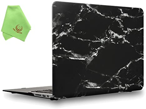UESWILL Case for MacBook Air 11 inch Model A1370 A1465, Black/White
