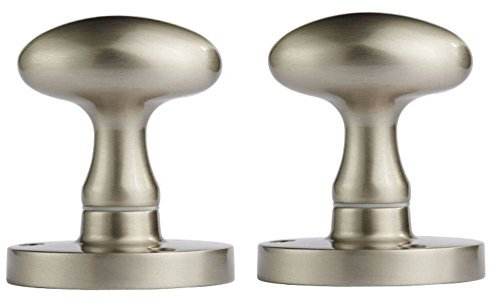 Carlisle Brass M34SC Satin Chrome Oval Door Knobs