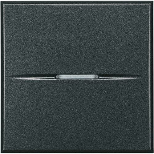 Conmutador cruce ancho Axial Bticino Axolute HS4004/2 Antracita 2 modulos