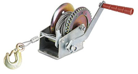 COGEX - Treuils manuels, Treuils de remorques, Treuils pour camping-car - Treuil à manivelle 500kg + 10M câble + Crochet - Treuil a cable 500kg + 10M câble + Crochet - Treuil manuel 4x4,Treuil bois