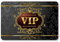 Creativ Deluxe VIP Metallschild/Blechschild/Dekoschild/Wandschild/wetterfest/Innenbereich/Außenbereich/Motivation/Vintage