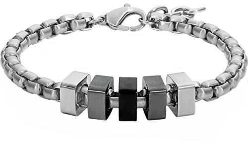 s.Oliver Jewel Herren-Armband Edelstahl mattiert 22 cm - 508681