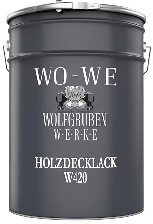 WO-WE Holzfarbe Holzlack Wetterschutzfarbe Außen & Innen - Laubgrün ähnl. RAL 6002-10L