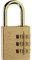Master Lock 630EURD Cadenas à Combinaison à 3 Chiffres en Aluminium et Finition Laiton, Doré, 6,5 x 3 x 1,5 cm