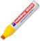 edding 800 permanent marker - yellow - 1 pen - chisel tip 4-12 mm - for bold markings - waterproof, quick-drying, smear-proof pens - for cardboard, plastic, wood, metal, glass and fabric