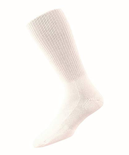thorlos Wlst Max Herren-Socken mit Stahlkappe, Weiß, Large