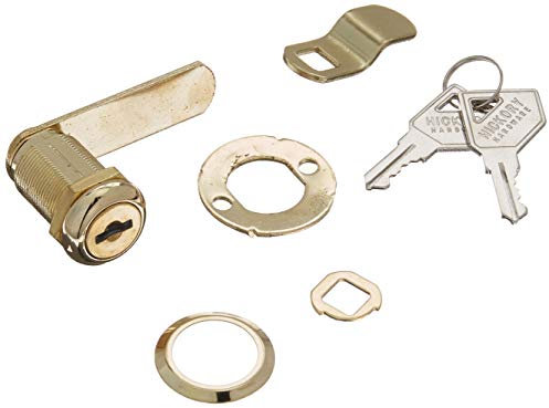 First Watch Security 1281 Cabinet & Drawer 1-1/8 Utility Cam Lock Polished Brass Finish