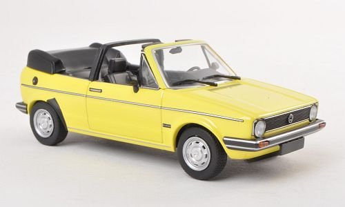 VW Golf I Cabriolet, gelb, 1980, Modellauto, Fertigmodell, Minichamps 1:43