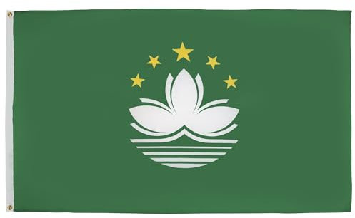 AZ FLAG - Flagge Macau - 150x90 cm - Chinesische Fahne 100% Polyester mit Messing-Ösen - 110g