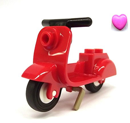 LEGO® Scooter in Rosso - dal Set 10243 motorino per Minifigures e Il Cuore