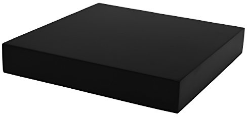 Duraline Wandregal Regal Regalbrett | 23,5 x 23,5 x3,8 cm | Schwarz Hochglanz