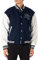 Mil-Tec Ny Av.Patch Baseballjacke, Marineblau/Weiß, Unisex, XXL