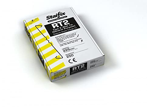 JRT SUPPLIES Stainless Steel (Housing) Wall Ties 225mm
