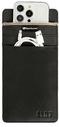 Silent Pocket Faraday Bag Smartphone-Hülle - Leder oder wasserdichtes Nylon - Abschirmung der Signalblockiervorrichtung für Mobiltelefone