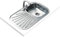 Teka Stylo 1C 1E - Fregadero de Cocina 1 Seno con Escurridor, Encastrado, para Mueble de 45 cm, Válvula Canasta, Acero Inoxidable