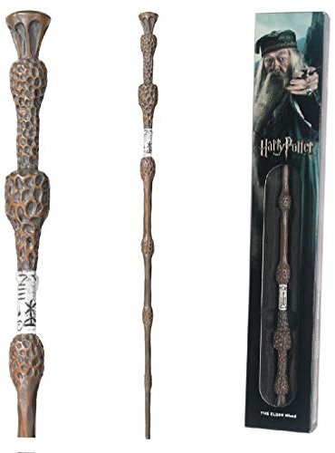 The Noble Collection - Professsor Dumbledore Wand In A Standard Windowed Box - 16in (40cm) Wizarding World Wand - Harry Potter Film Set Movie Props Wands