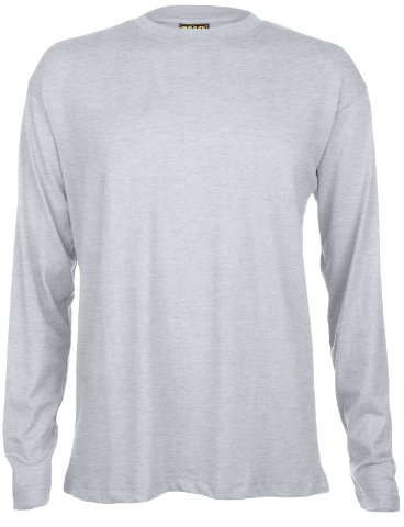 Mens Long Sleeve Premium T Shirts by MIG Sizes S to 4XL (XL - Extra Large, Grey)