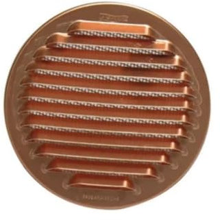 Griglia di aerazione tonda ad incasso in rame 90mm