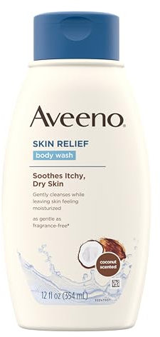 Aveeno Gel douche apaisant pour peaux sensibles Noix de coco nourrissante 35 ml
