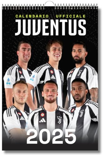EURO PUBLISHING Calendario Verticale Juventus 2025 cm 29x42 - prodotto Ufficiale