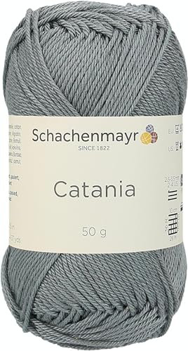 Schachenmayr 9801210-00242 Handstrickgarn, 100% Baumwolle, stein, 11,5 x 5,2 x 6 cm, 50