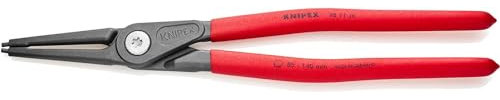 KNIPEX Pince de précision pour CirclipsDIN 5256 C - Alésage: 85-140mm - Pointes: 3,2mm, Droites -Longueur : 320 mm - Très Résistante en Usage Continu SC - 48 11 J4 SB