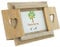 Nicola Spring Freistehender Fotorahmen passend für Fotogröße 15 x 10 cm (6 x 4 Zoll) - 1 Stück - Bilderrahmen mit rustikalen Herzfensterläden aus natürlichem Holz, freistehender Posterrahmen