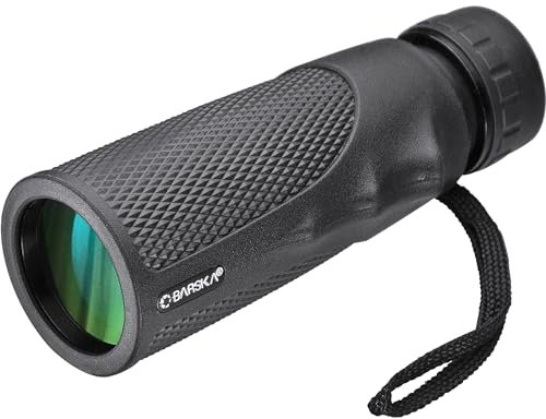 Barska Unisex Blackhawk Wasserdicht Inklusive Tragetasche und Trageriemen Monokular, Schwarz, 10 x 40 EU
