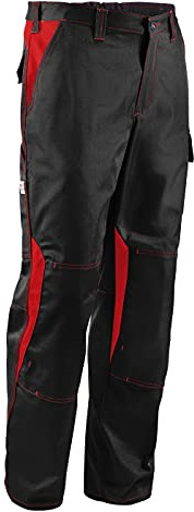 KÜBLER Workwear KÜBLER Image Dress Arbeitshose schwarz, Größe 48, Herren-Arbeitshose aus verstärkter Baumwolle, Arbeitshose mit Knieschutztaschen nach EN 14404, robuste Arbeitshose