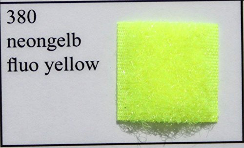 Telliswelt Qualitäts Flauschband zum annähen 20 mm breit in 24 Farben lieferbar Preis per m Art: 3200, Farbe:neon gelb -380