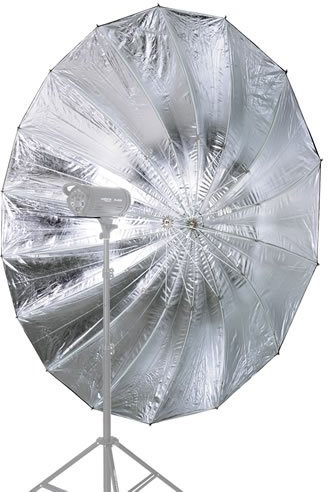 Parabol Maxi Studioschirm schwarz/Silber 180cm (215)
