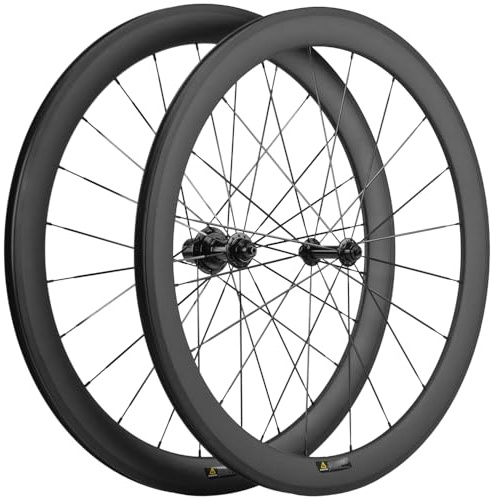 Superteam Carbon Fiber Road Bike Wheels 50mm Clincher Wheelset 700c Racing Bike Wheel (Shimano Body)