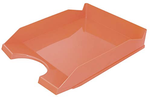 OFFICE PRODUCTS 18016021-07 Briefkorb für den Schreibtisch, Polystyrene/PP, A4, orangenfarbig