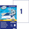 Europe100 Art. ELA027 Universal Etiketten (100 Klebeetiketten, 210x297mm auf A4, Papier matt, individuell bedruckbar, selbstklebende Versandaufkleber, kompatibel zu AVERY 3478) 100 Blatt, weiß
