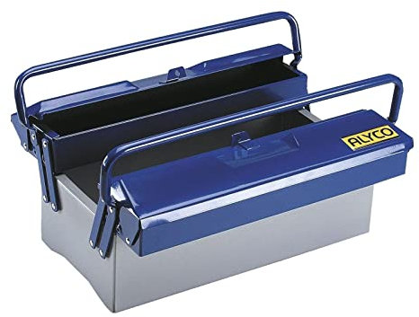 Alyco - Caja Metálica de Herramientas, con 3 Bandejas, 420 mm - 192731